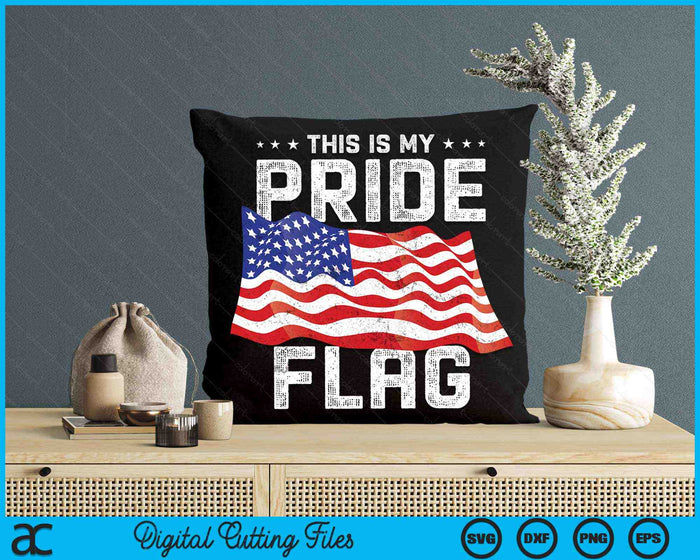 Dit is mijn trots vlag USA Amerikaanse patriottische SVG PNG digitale afdrukbare bestanden