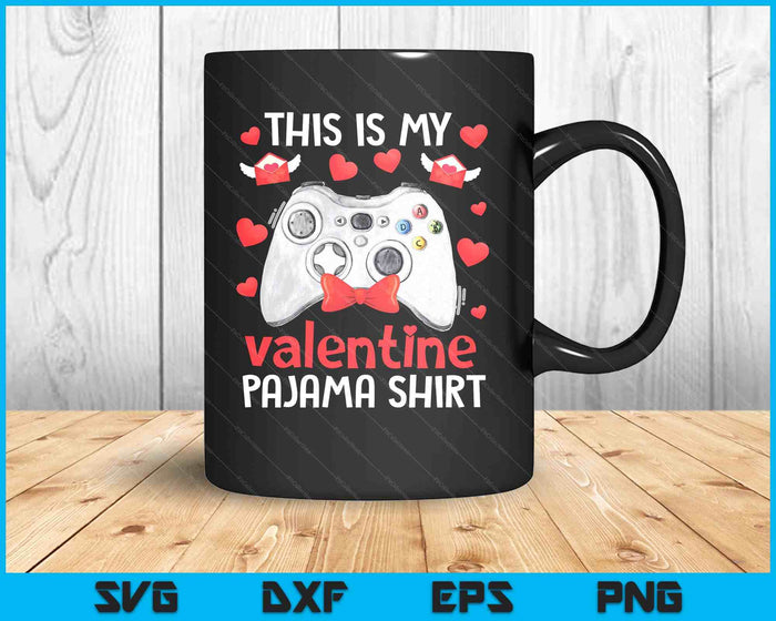 This Is My Valentine Pajama SVG PNG Digital Printable Files