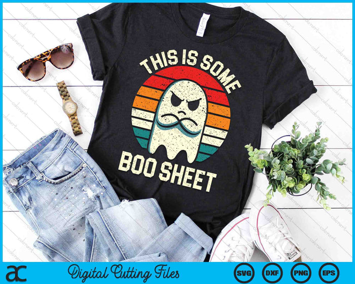 This Is Some Boo Sheet Retro Halloween Ghost SVG PNG Digital Printable Files