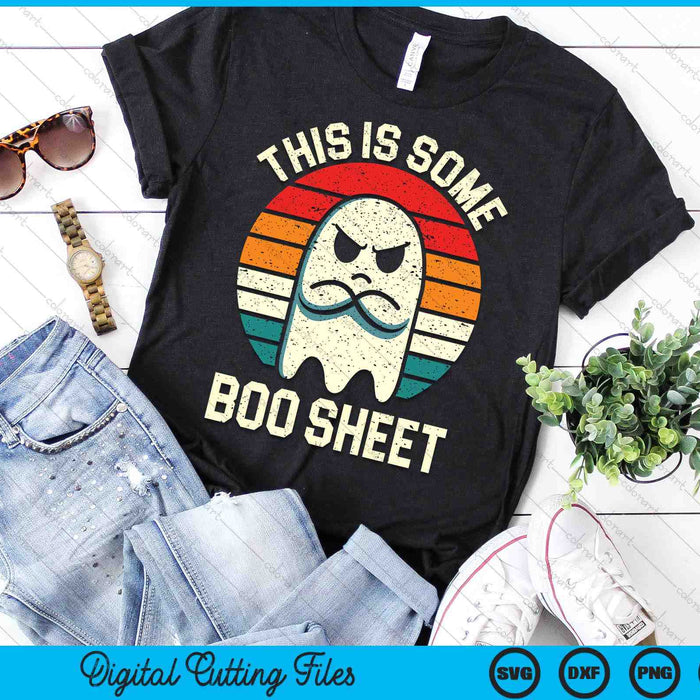 This Is Some Boo Sheet Retro Halloween Ghost SVG PNG Digital Printable Files