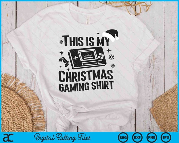 This is My Christmas Gaming Shirt SVG PNG Digital Printable Files