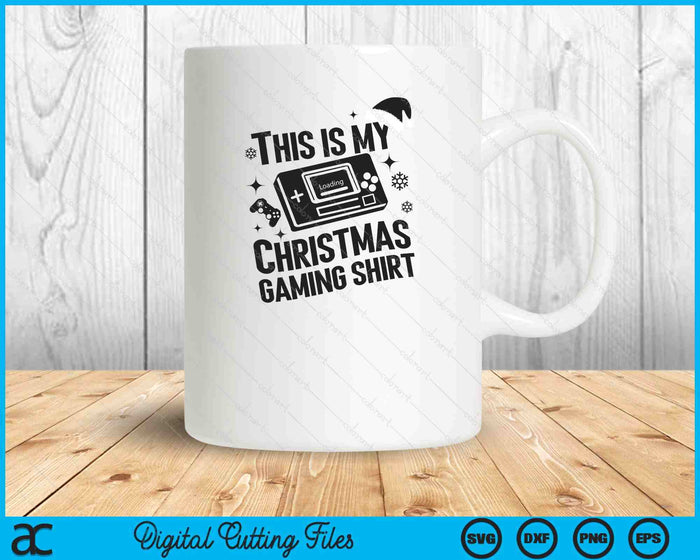 This is My Christmas Gaming Shirt SVG PNG Digital Printable Files