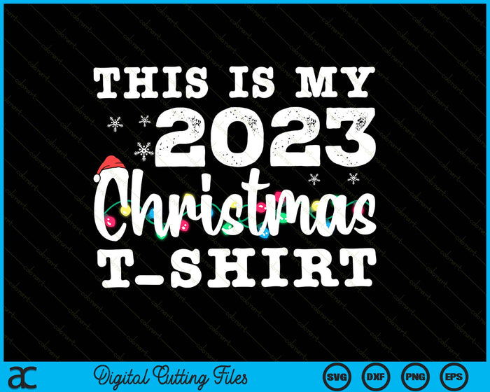 Estos son mis archivos de corte digital SVG PNG de Navidad de 2023
