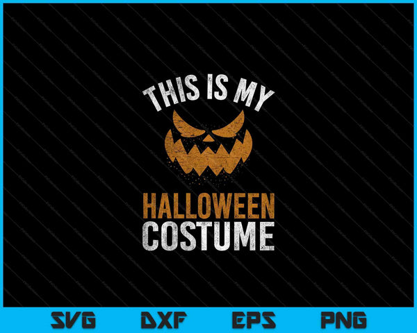 Este es mi disfraz de Halloween Halloween SVG PNG archivo de corte digital