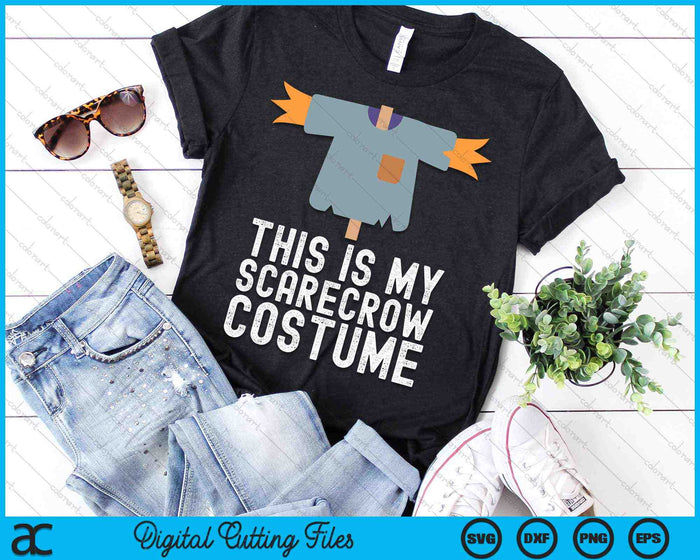 Dit is mijn Scarecrow kostuum grappige luie Halloween Party SVG PNG snijden afdrukbare bestanden