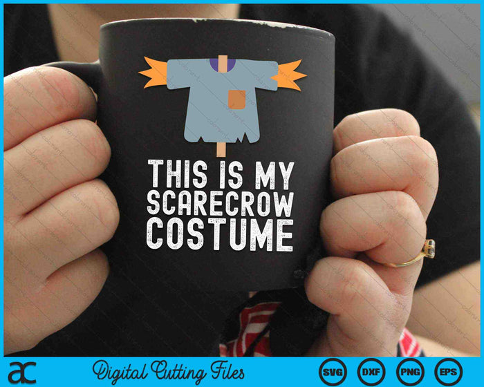 Dit is mijn Scarecrow kostuum grappige luie Halloween Party SVG PNG snijden afdrukbare bestanden