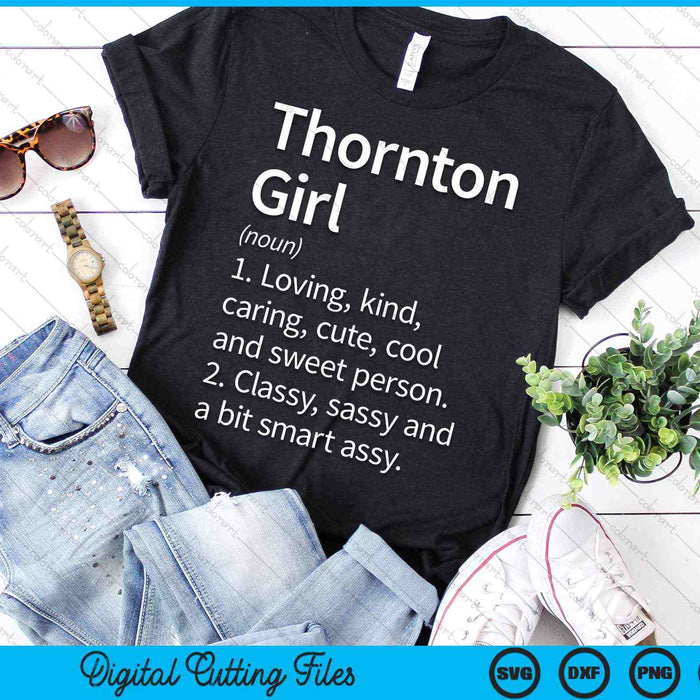 Thornton Girl CO Colorado Home Roots SVG PNG Digital Cutting Files