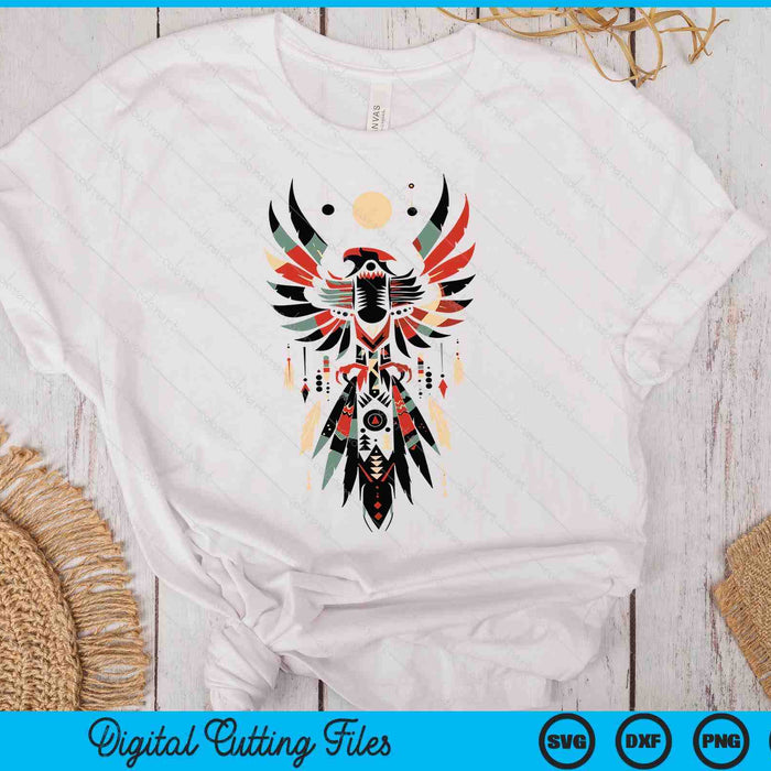 Thunderbird Native American Tribal Art SVG PNG Digital Printable Files