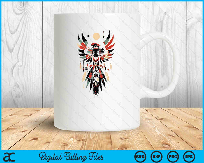 Thunderbird Native American Tribal Art SVG PNG Digital Printable Files