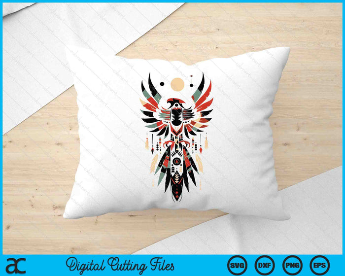 Thunderbird Native American Tribal Art SVG PNG Digital Printable Files