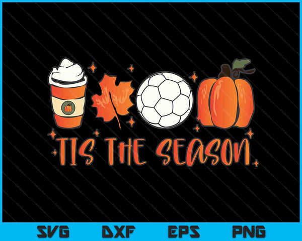 Tis the season pumpkin leaf latte fall handball, Halloween SVG cut file