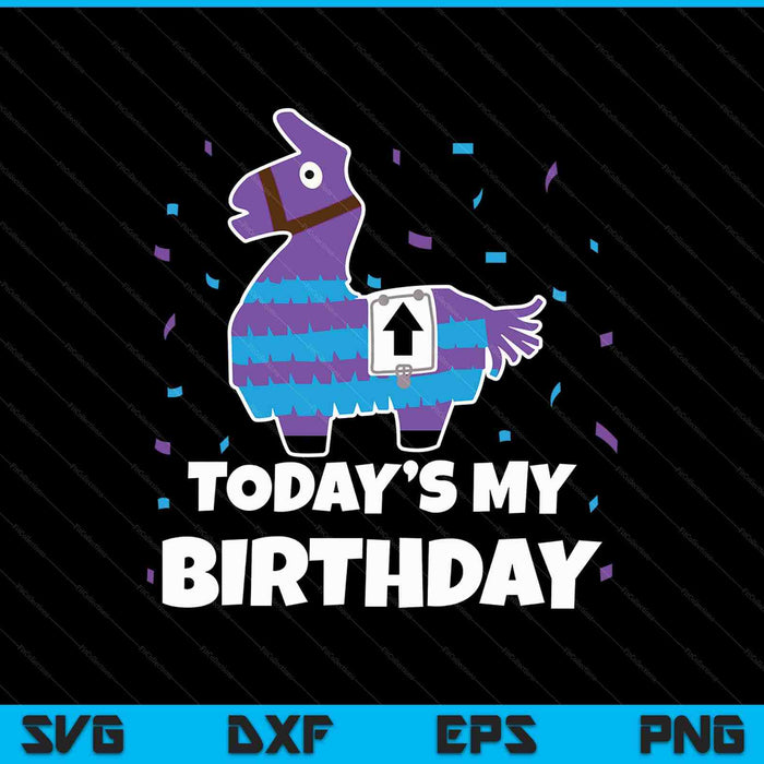 Vandaag is mijn verjaardag schattige verjaardag Llama grappige Bday dierenpartij SVG PNG snijden afdrukbare bestanden