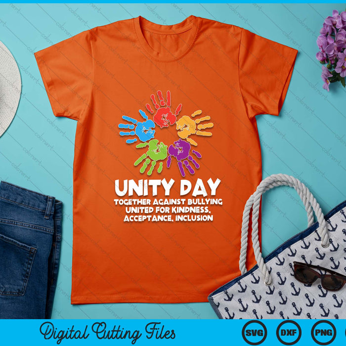Together Against Bullying Orange Anti Bullying Unity Day Kid SVG PNG Digital Printable Files