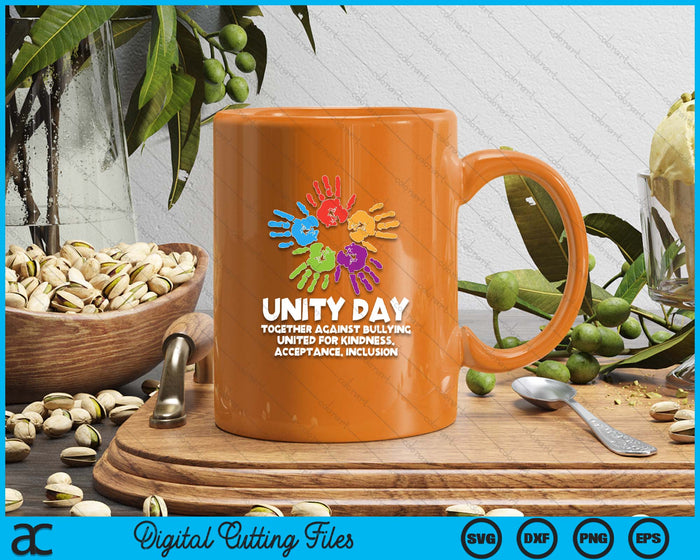Together Against Bullying Orange Anti Bullying Unity Day Kid SVG PNG Digital Printable Files
