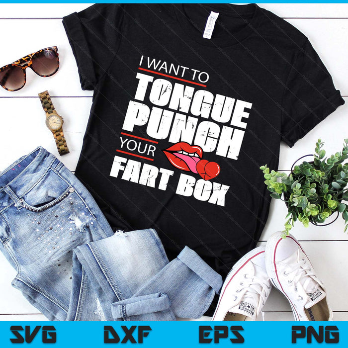 Tongue Fart Box Punch Funny Word Pun Humor Sarcasm Joke Gag SVG PNG Digital Printable Files