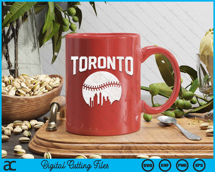 Toronto City California Baseball Skyline Vintage Souvenir SVG PNG Digital Printable Files