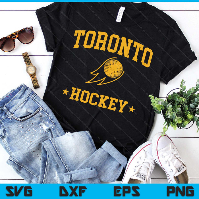 Toronto Hockey Vintage Gameday Retro Hockey Lover SVG PNG Files
