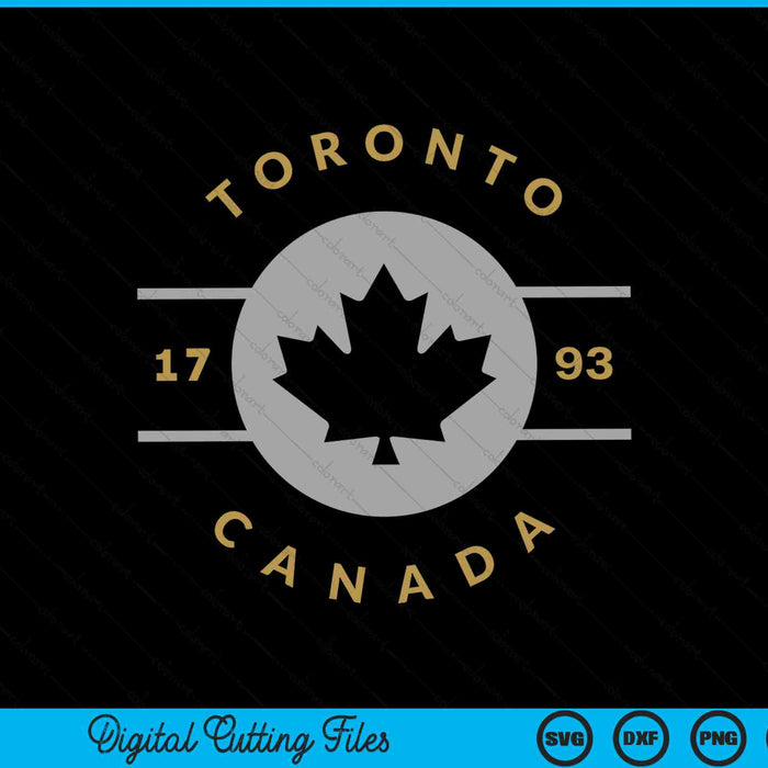 Toronto maple leaf Canadian 1793 SVG cut file