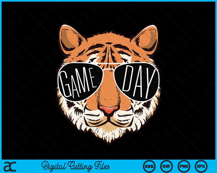 Touchdown American Football Game Day Thanksgiving Tiger Cool SVG PNG Digital Printable Files