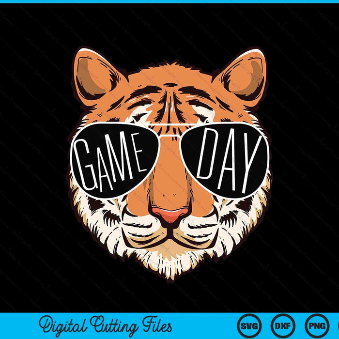 Touchdown American Football Game Day Thanksgiving Tiger Cool SVG PNG Digital Printable Files