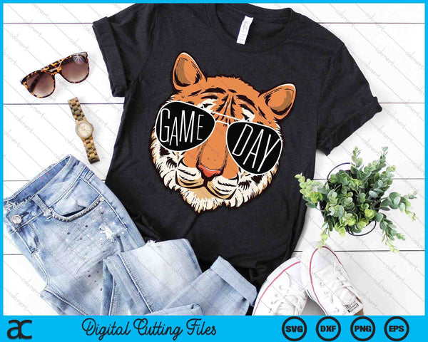 Touchdown American Football Game Day Thanksgiving Tiger Cool SVG PNG Digital Printable Files