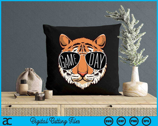 Touchdown American Football Game Day Thanksgiving Tiger Cool SVG PNG Digital Printable Files