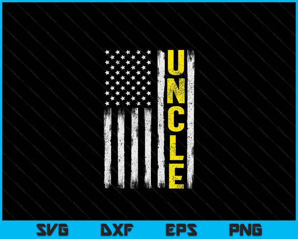 Tow Truck Driver Yellow Line Uncle USA Flag SVG PNG Digital Cutting Files
