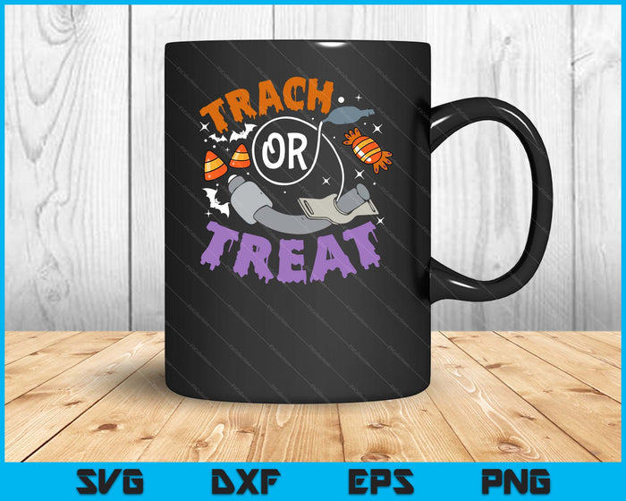 Trach Or Treat Nurse Respiratory Therapist ICU RN Halloween SVG PNG Digital Printable Files