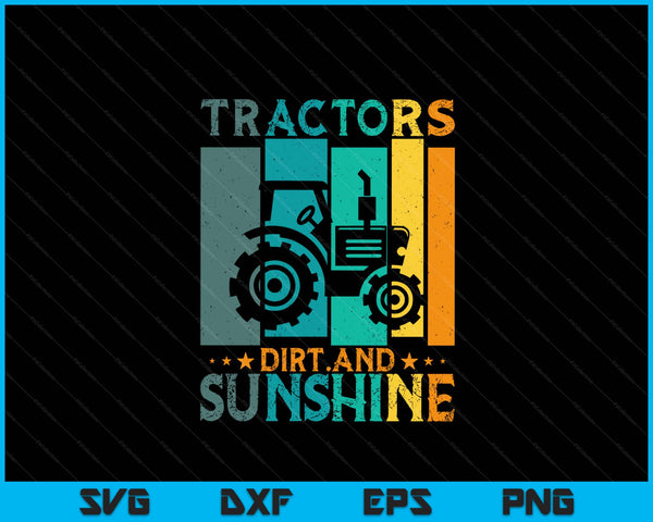 Tractor Farming Toddler Farm Kids Farmer Tractor SVG PNG Digital Printable Files