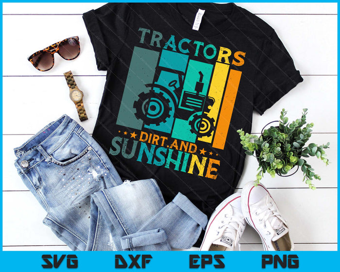 Tractor Farming Toddler Farm Kids Farmer Tractor SVG PNG Digital Printable Files