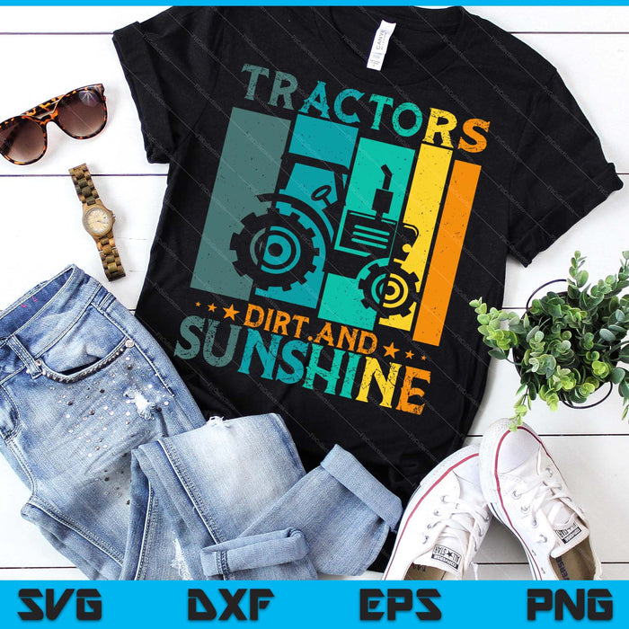 Tractor Farming Toddler Farm Kids Farmer Tractor SVG PNG Digital Printable Files