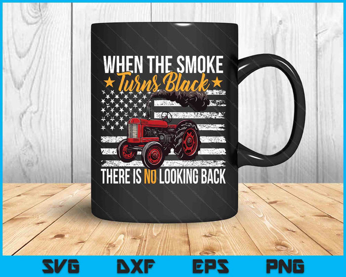Tractor Pulling Power Smoke Turns Black Tractorpulling Usa SVG PNG Digital Printable Files