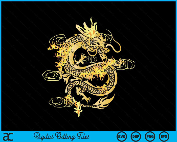 Traditional Chinese Dragon Symbol Of Power And Strength SVG PNG Digital Printable Files