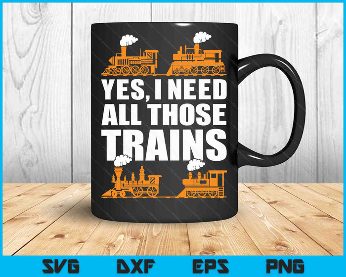 Train Collector Funny Model Train SVG PNG Digital Cutting Files