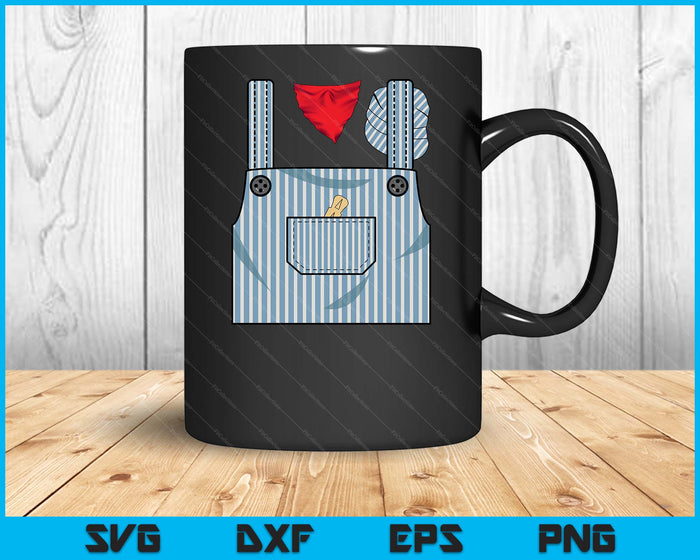 Train Engineer Conductor Costume Halloween Train Engineer SVG PNG Digital Printable Files
