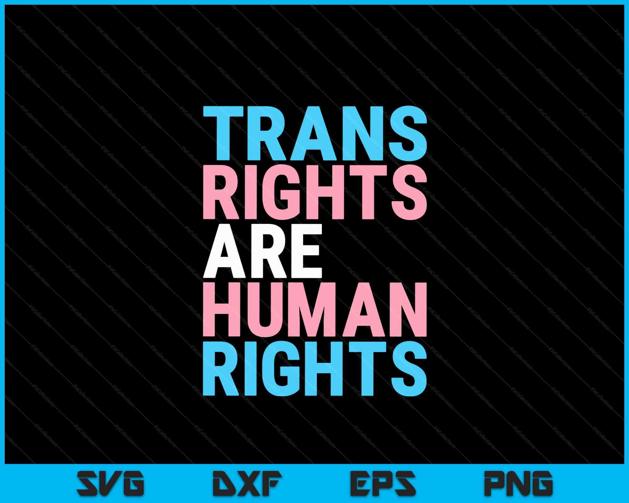 Trans Right are Human Rights Transgender LGBTQ Pride SVG Cutting Files ...