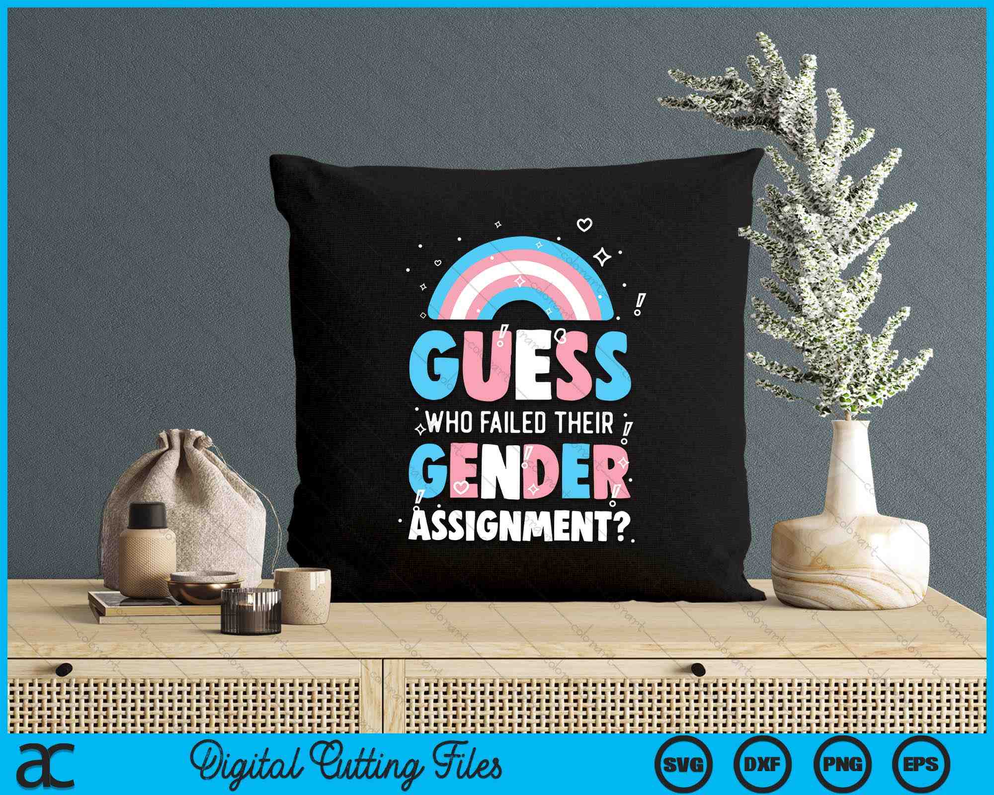 Transgender Trans LGBT Pride Rights SVG PNG Digital Printable Files ...