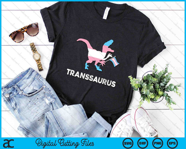 Transsaurus Trans Dinosaurs Transexual Dino LGBT Pride Transgender SVG PNG Digital Cutting Files