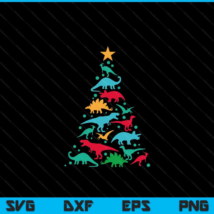 Tree Rex Dinosaur Dino Christmas Christmas Tree Funny SVG PNG Digital Cutting Files