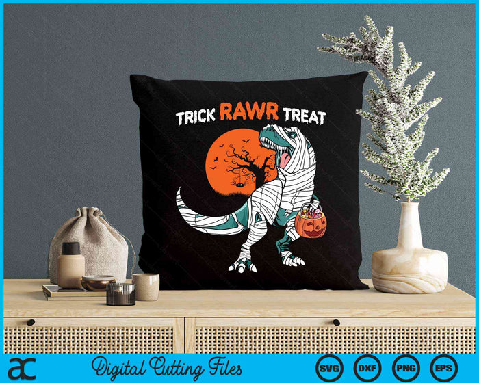 Trick Rawr Treat Halloween Dinosaur SVG PNG Digital Cutting Files