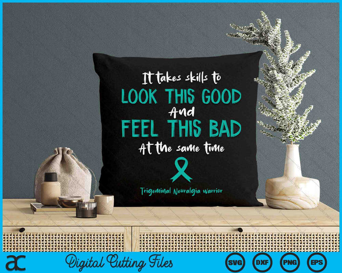 Trigeminal Neuralgia Awareness SVG PNG Digital Cutting Files