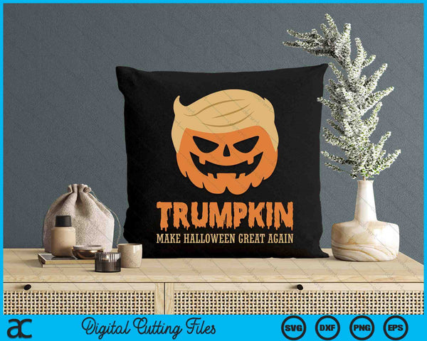 Trumpkin Make Halloween Great Again Jack O Lantern Scary SVG PNG Digital Cutting Files