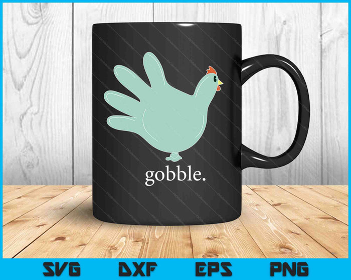 Turkey Glove Gobble Thanksgiving Thankful Nurse SVG PNG Digital Cutting Files