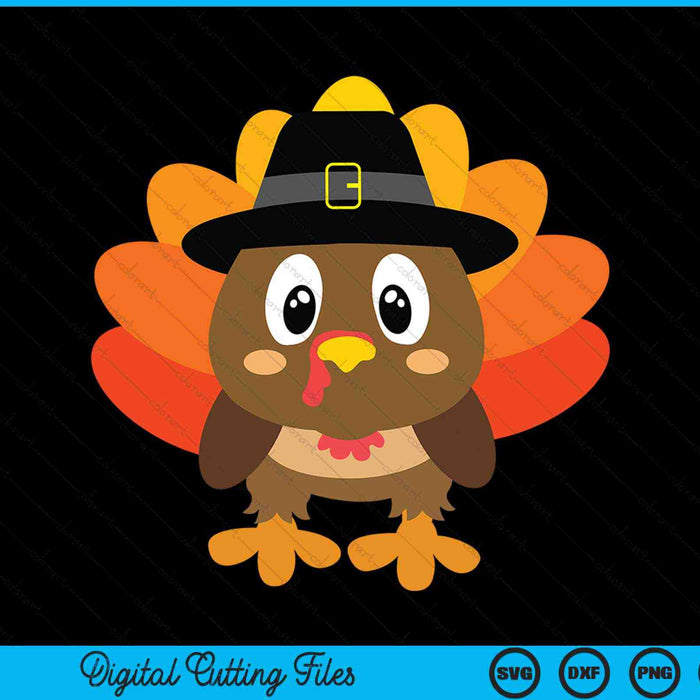 Turkey pilgrim costume Thanksgiving SVG cut file