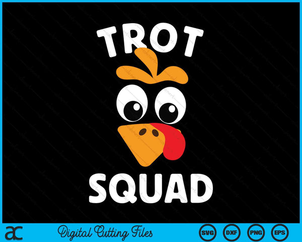 Turkey Trot Squad Running Apparel SVG PNG Digital Cutting Files