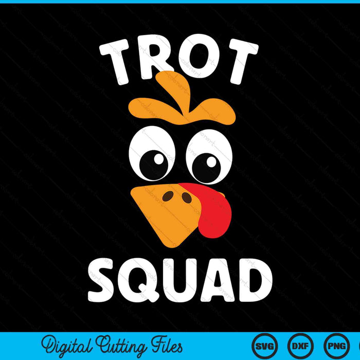 Turkey trot squad running apparel SVG cut file