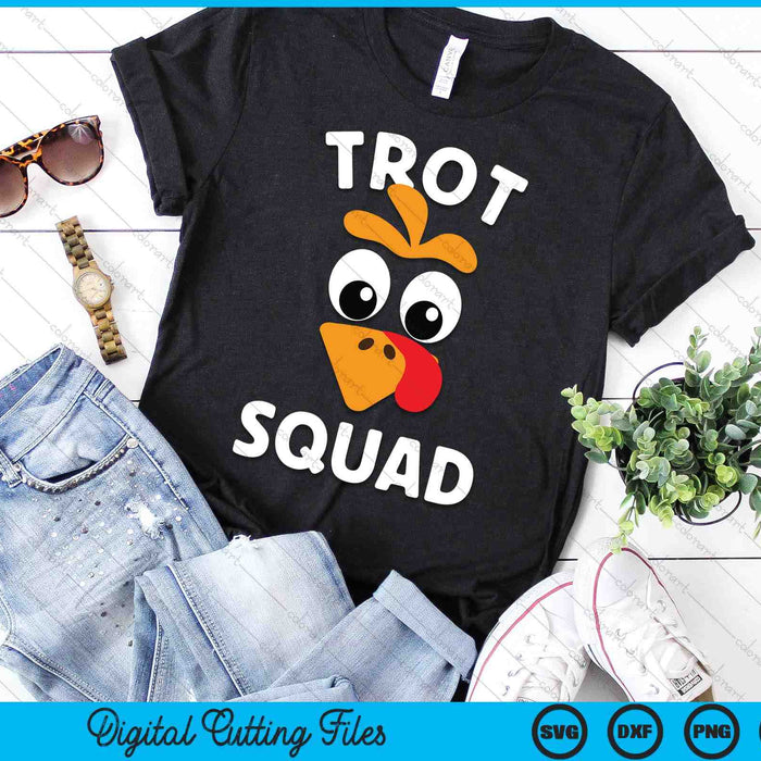 Turkey Trot Squad Running Apparel SVG PNG Digital Cutting Files