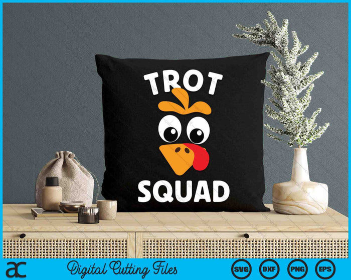 Turkey Trot Squad Running Apparel SVG PNG Digital Cutting Files