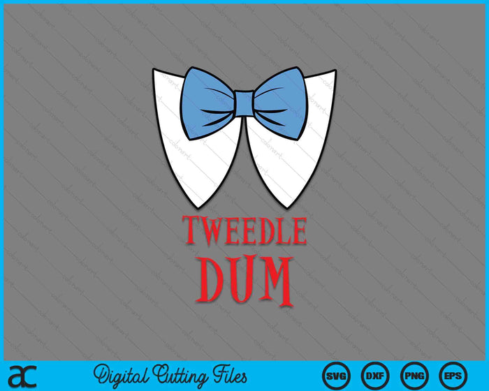 Tweedle Dum Costume Halloween Fairytale Character SVG PNG Digital Printable Files
