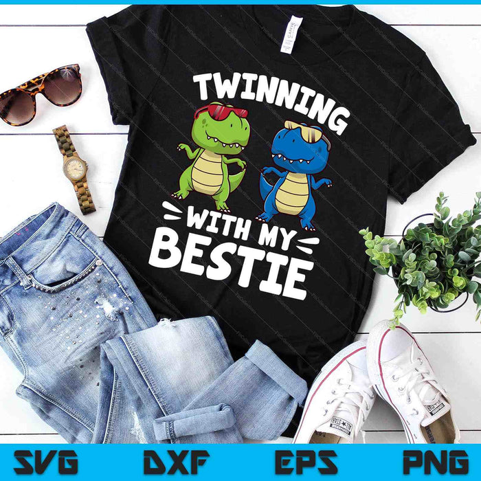 Twinning With My Bestie, Friends Spirit Week Boys Kids Day SVG PNG Digital Printable Files